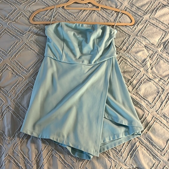 Light Blue Super down romper - Picture 2 of 3